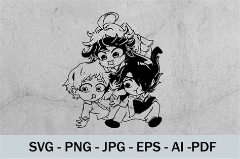 Emmapromised Neverland The Promised Anime Svg Clipart Etsy