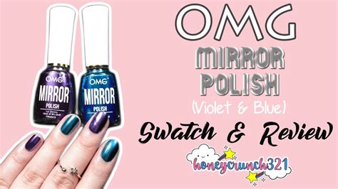 Omg Mirror Polish Violet And Blue Swatch And Review Honeycrunch321