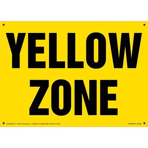 Yellow Zone Sign