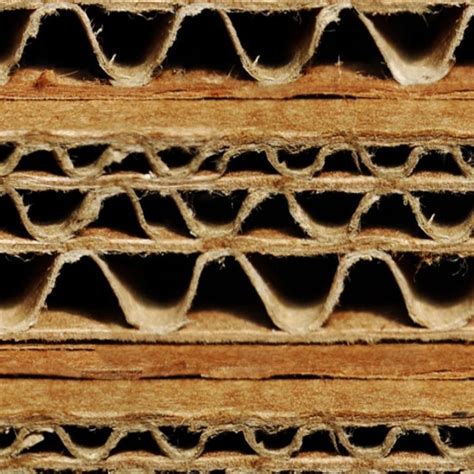 Corrugated Stacked Cardboard Texture Seamless 09549