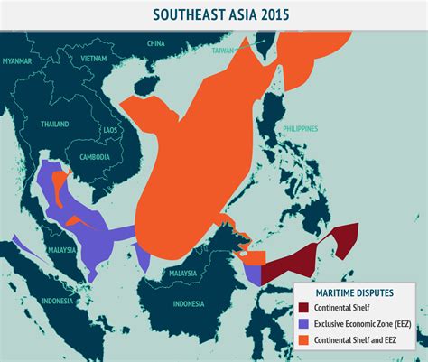 Economic Zones Southeast Asia Map