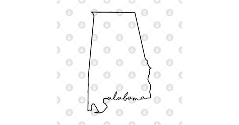 Alabama State Outline Alabama State Outline Posters And Art Prints