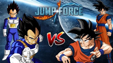 Jump Force Son Goku Vs Vegeta Youtube
