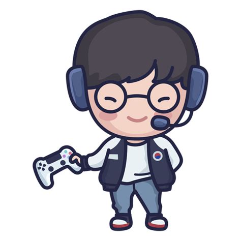 Cute South Korean Gamer Character Png And Svg Design For T Shirts