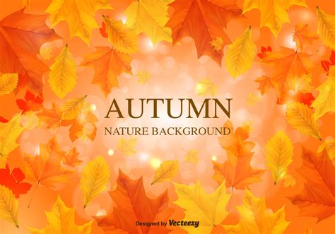 Fall Background Vector Leaves Download Free Vector Art Stock