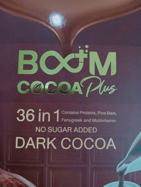ฺโกโก้บูมแท้ 100 Boom Cocoa Plus โกโก้ 1 กล่อง บรรจุ 10 ซอง รับ