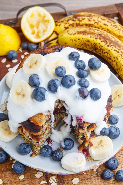 Blueberry Banana Oatmeal Pancakes Recipe On Closet Cooking