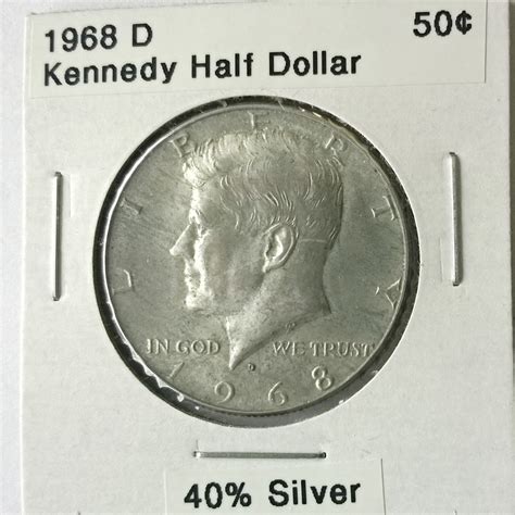 1968 D Kennedy Half Dollar For Sale Buy Now Online Item 180037