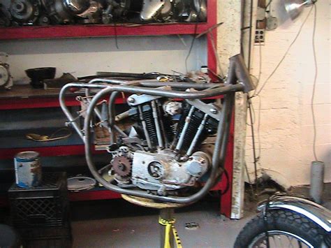 Norton Featherbed Replica Frame W Right Shift Harley Motor