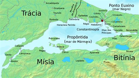 1er Sitio De Constantinopla 674 678 Siege Of Constantinople Map