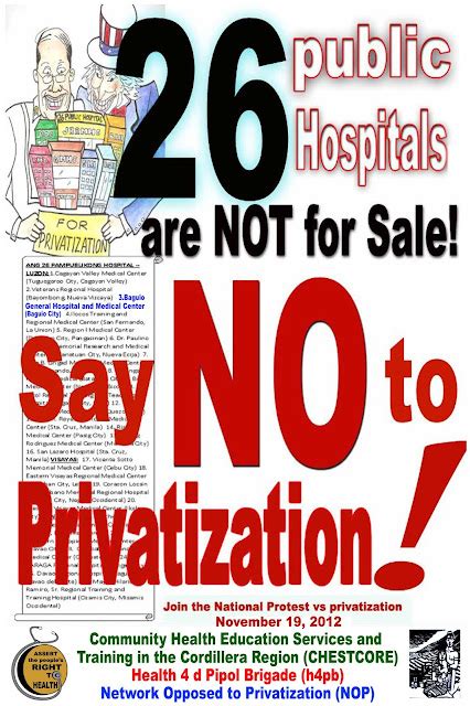 Say No To The Privatization Of Public Hospitals And Services