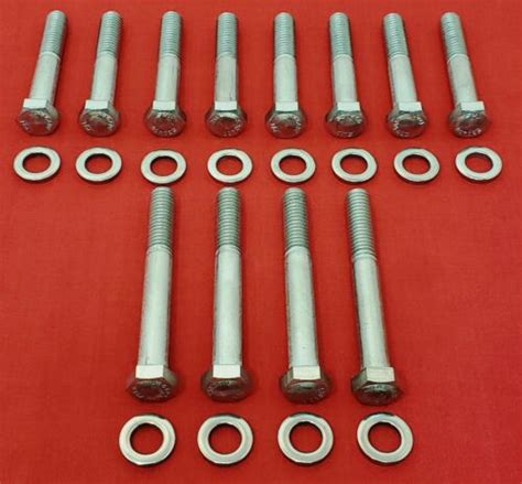 Sbc Chevy Exhaust Manifold Bolts Kit Stainless Steel 283 305 327 350