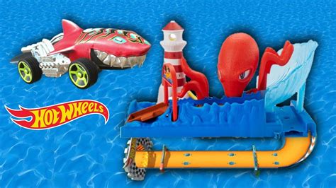 Hot Wheels Unlimited Red Sharkruiser Car Race In Octopus Track Unleashed Balap Mobil Game