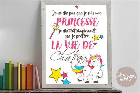 Je Peux Pas Je Suis Une Princesse - Poster à imprimer "Je ne dis pas que je suis une princesse" Free Printable
