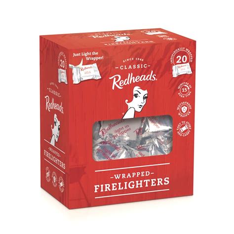 Redheads Wrapped Firelighters — Redheads