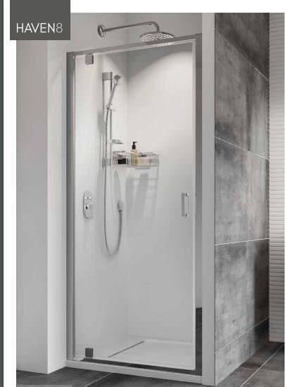 Roman Showers Haven Pivot Shower Door 800mm Wide Bathroom Supplies