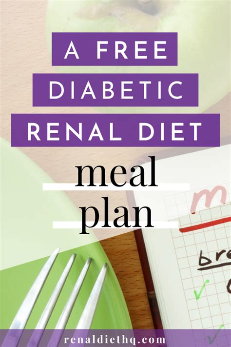 Diabetes is the number cause of renal fialure by far. 7 Day Meal Plans For Renal Diabetic Meal Planning List in ...