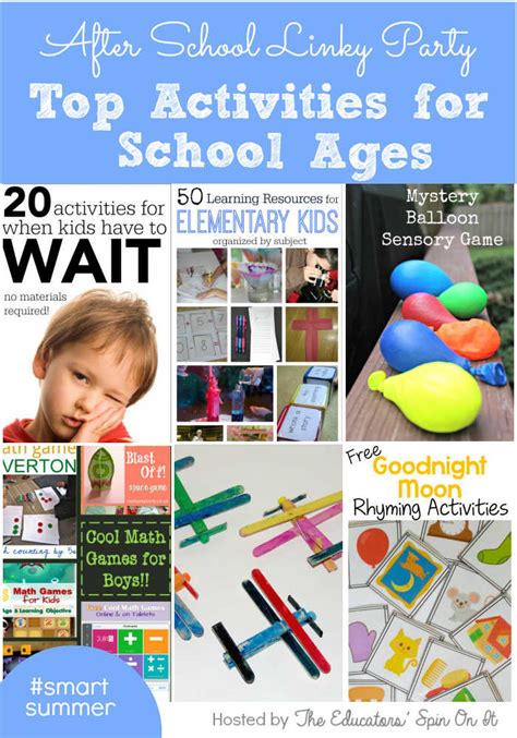 Top Activities For School Ages Week 30 The Educators Spin On It