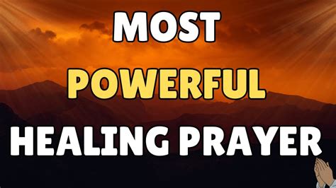 ️ MOST POWERFUL HEALING PRAYER | Heavenly Father, I come before You