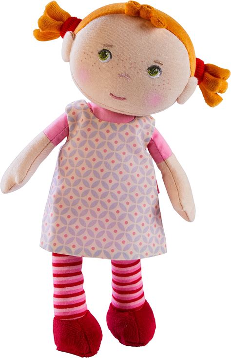 Haba Snug Up Roya 10 Soft Doll With Fuzzy Red Pigtails