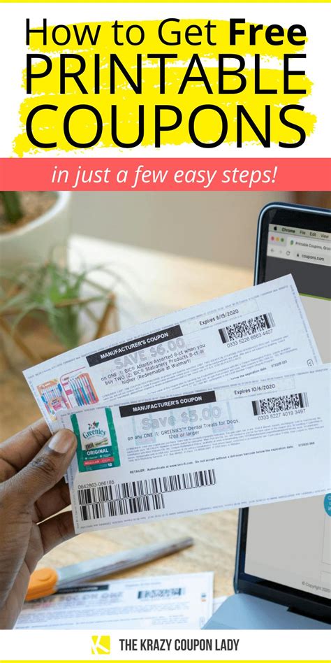 Get Free Printable Coupons In A Few Easy Steps The Krazy Coupon Lady