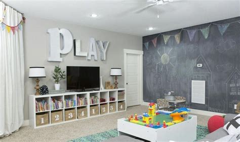 This kids playroom organization idea is moderate, substantial and ideal for children. Basement Ceiling #InteriorLovers | Childrens playroom ...