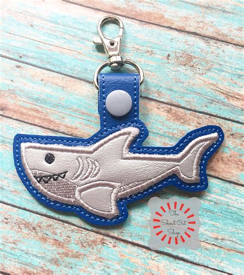 Shark Keychain Shark Key Chain Shark Keyring Shark Keyfob Etsy