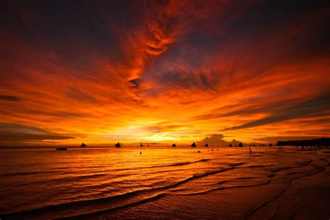 The Sky Is On Fire Have You Seen An Amazing Sunset Lately Boracay