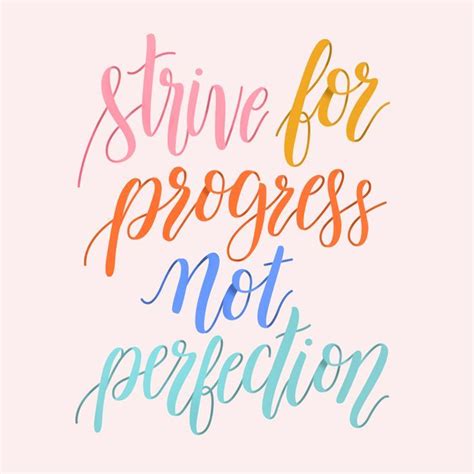 A board full of progress not perfection quotes, reminding you that done is better than perfect, as well as other self motivation quotes, self improvement quotes, self care quotes and more. Strive for progress not perfection. inspirational quotes | Progress quotes, Speech therapy quotes