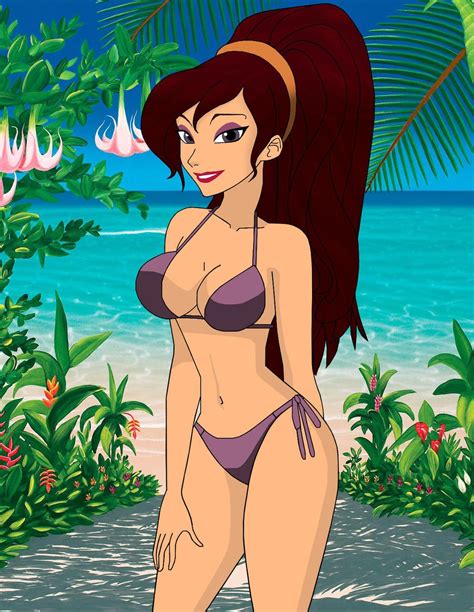 Megara In A Bikini By Carlshocker On Deviantart Female Cartoon Characters Sexy Cartoons