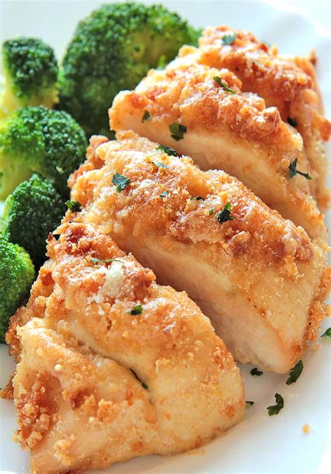 Chicken parmesan is made of components i love, like juicy chicken, savory parmesan cheese i think the biggest issue for me is that most chicken parm recipes have you douse the crisp fried. Baked Garlic Parmesan Chicken - Cakescottage
