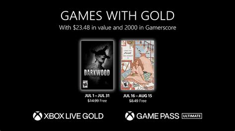 Microsoft Reveals Xbox Games With Gold For July