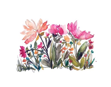 We Must Be The Change We Wish To See In The World Floral Watercolor