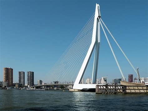 View On The Erasmus Bridge Rotterdam Netherlands Photograph By Tosca