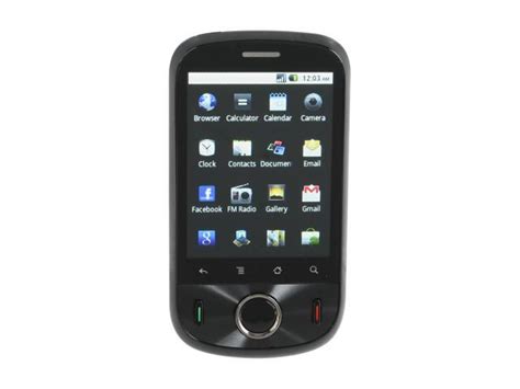 Huawei Ideos Black Unlocked Cell Phone W Gps Wi Fi Android Os