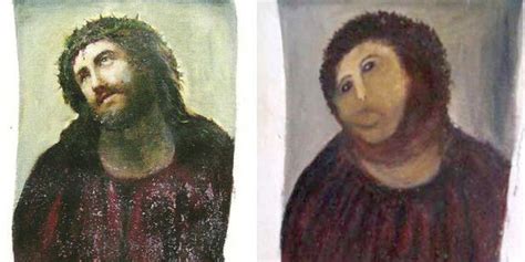 Botched Restoration Of Jesus Fresco Miraculously Saves Spanish Town Huffpost