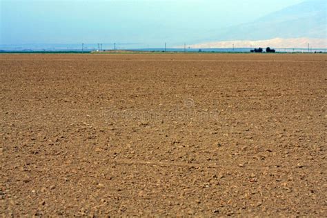 Landscape View Of A Dirt Field And Sky Royalty Free Stock Images