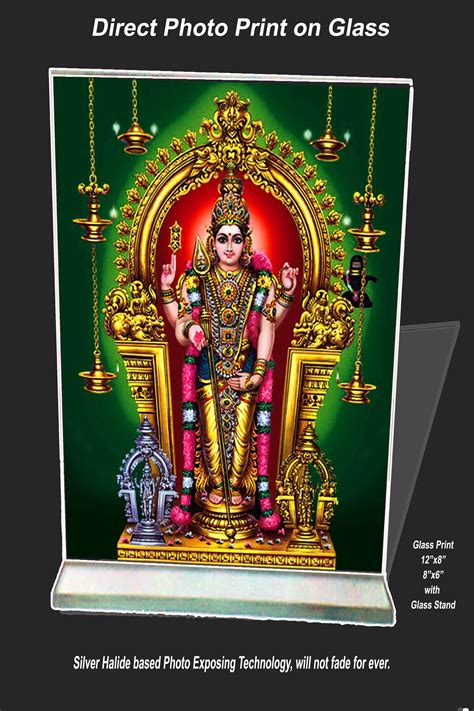 Murugan Thiruchendur Print On Glass Sized 12x18 At Best Prices