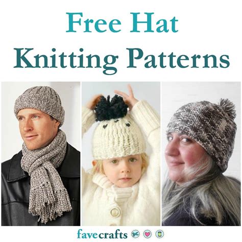 Simple hat knitting patterns in stockinette stitch, rib and garter stitch, bulky yarn chunky knit hats, slouchy beanies, berets, normal beanies and more. 27 Free Hat Knitting Patterns | FaveCrafts.com