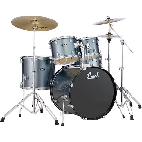 Pearl Roadshow Complete 5 Piece Drum Set Whardwarezildjian Cymbals
