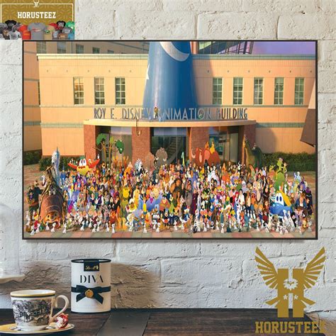 Disney Once Upon A Studio Group Photo Home Decor Poster Canvas Horusteez