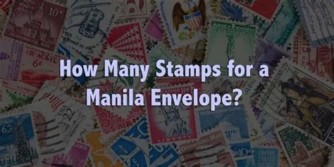 How Many Stamps For A Manila Envelope Usps Update
