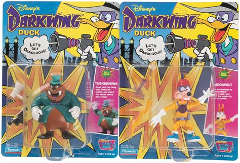 Hakes Darkwing Duck Megavolt Tuskernini And Launchpad Mcquack