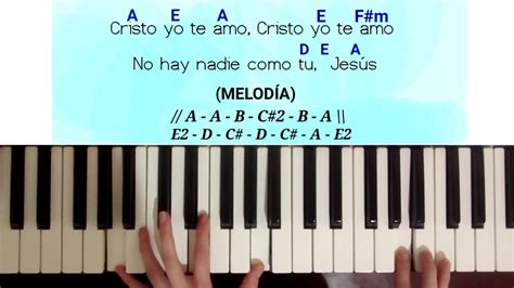 Cristo Yo Te Amo Melodía En Piano Youtube
