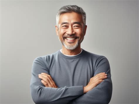 Premium Ai Image Year Old Asian Man Emotional Dynamic Pose