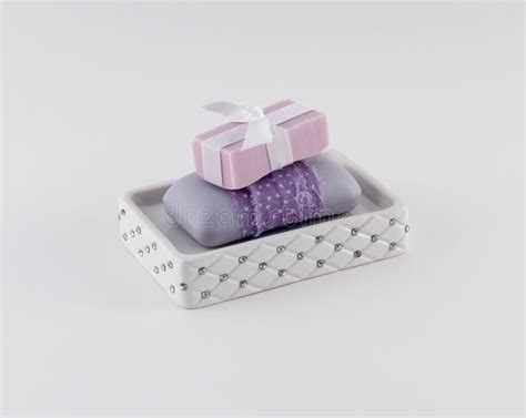Luxury Soap In Elegant Soap Dish Stock Photo Image Of Bathing Pamper