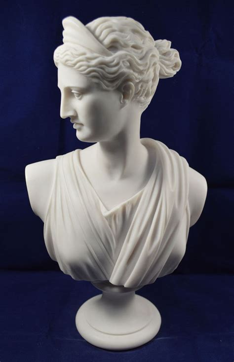 Artemis Sculpture Diana Bust Ancient Greek Goddess Of Hunt Great Statue In Sculpture