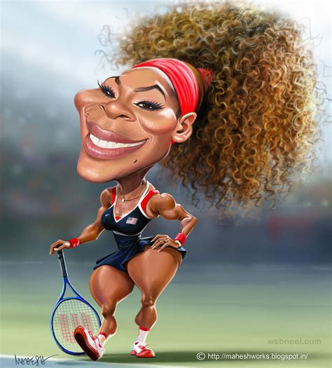 Serena Williams Caricature By Mahesh 3 Preview