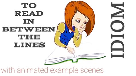 Idiom To Read Between The Lines Youtube