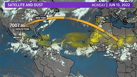 Houston Texas Weather Saharan Dust Returns